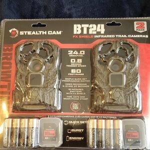 BT24 FX Shield Infrared Trail Cameras - 2 Pack - Brown
